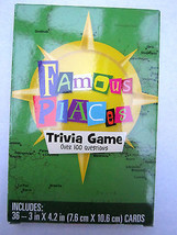 Trivia Game FAMOUS PLACES 100+ Question 36 Card Game 3&quot; x 4&quot; Brand NEW! - £3.94 GBP