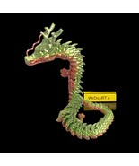 Articulated dragon 3d print 12.5&quot; - 32 cm long! - $727.52 MXN