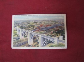 Vintage George Westinghouse Memorial Bridge Plant Lincoln Highway Postca... - $14.84