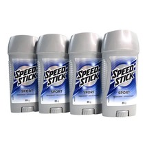 Speed Stick Deodorant Sport Men&#39;s 3 oz 85 g PACK of 4 Original Odor Protection - £18.51 GBP