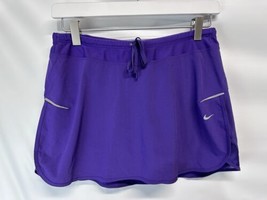 Nike Women&#39;s Fit Dry Purple Tennis Golf Skirt Skort Shorts Size M - £14.70 GBP