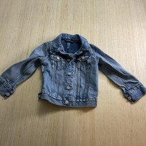 Gap For Good Toddler Distressed Jean Jacket Size 4 Light White Washed  - £13.14 GBP
