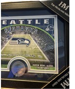 SEATTLE SEAHAWKS 11&quot;x 9&quot; Photo Frame w/Custom Print and A Minted Medalli... - £19.09 GBP