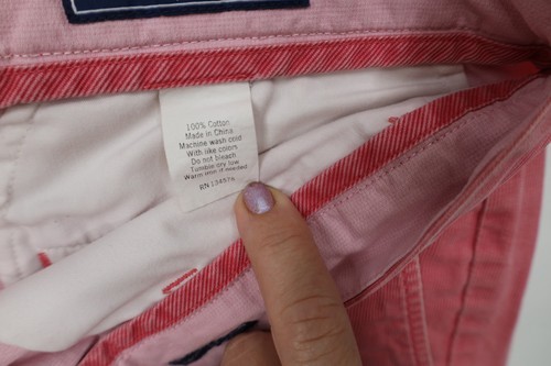 Vineyard Vines Mens 34 Faded Breaker Ribbed Micro Corduroy Chino Shorts Red Item image 9