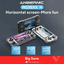 ANBERNIC RG35XX H Handheld Game Console Linux 3.5 inch IPS Screen H700 R... - $1,613.38 MXN