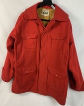 Vintage Woolrich Jacket Heavy Wool Hunting Outdoors Work USA Men’s 46 Long - £199.37 GBP