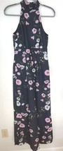 Keepsake The Label Floral Sleeveless Halter Neck Wide Leg Jumpsuit One Piece Sz6 - £53.50 GBP