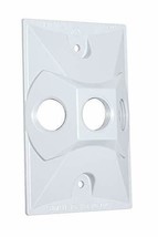Sigma Electric, White 14373WH 1/2-Inch 3 Hole 1-Gang Lamp Holder Cover - £11.96 GBP