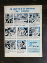 Vintage 1945 General Electric Dishwasher &amp; Disposall Full Page Original ... - $6.92