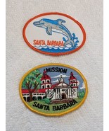 Vintage 2 SANTA BARBARA PATCH Souvenir Mission And Dolphin Iron On Sew P... - £11.68 GBP
