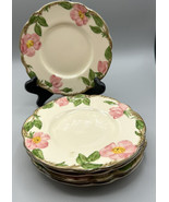 Franciscan Desert Rose  5 Bread &amp; Butter Dishes Oven Safe 1953-1958  6.2... - £21.29 GBP