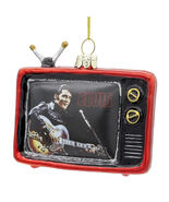KURT ADLER ELVIS PRESLEY® GLASS RETRO T.V. CHRISTMAS ORNAMENT EP4221 - $30.49 CAD