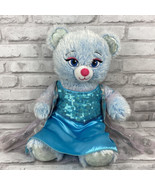 Build A Bear Disney Elsa Bear With Sequin Dress Plush Blue Snowflake Ice... - £18.66 GBP