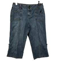 Christopher Banks Capris Womens 10P Used Denim Convertible Legs - £12.09 GBP