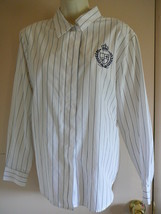 Women&#39;s Shirt  White Navy Kornet  Long Sleeve Career Cotton Blend Stripe... - £8.30 GBP