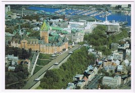 Postcard Quebec City Chateau Frontenac Old Post Office Dufferin Terrace - £3.10 GBP
