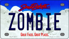 Zombie South Dakota Novelty Mini Metal License Plate Tag - £11.76 GBP