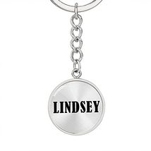 Lindsey v01 - Luxury Keychain Personalized Name - £24.05 GBP