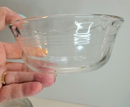 7 Pyrex 10 oz bowls No. 464 Clear Glass Microwave Safe image 2