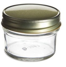 4oz Tapered Glass Mason Jar with Tin Unlined Lid (1 Unit) - $7.99