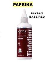 Kiss Tintation Semi-Permanent Hair Color 5 Fl Oz Paprika T850 Level: 6 Base Red - £4.45 GBP