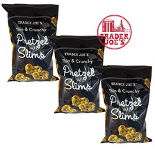 3 Packs Trader Joe&#39;s Thin &amp; Crunchy Pretzel Slims 8 oz Each Pack - £15.74 GBP