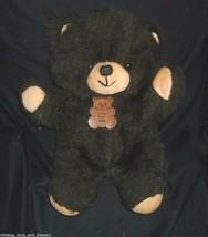 17&quot; Vintage Dan Dee Dark Brown Baby Teddy Bear Stuffed Animal Plush Toy W/ Tag - £21.26 GBP