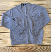 Vintage Izod Men’s Button up cardigan sweater size M Beige A10 - £17.80 GBP