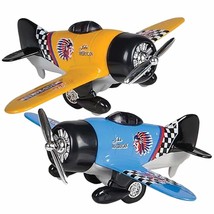ArtCreativity Diecast Classic Wing Airplane Toys with Pullback Mechanism, Set of - £11.52 GBP