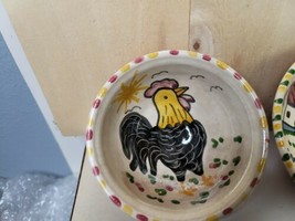 Portugal Folk Art Redware Olaria Pirraca Redonado Bowl Rooster - £15.79 GBP