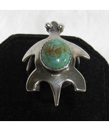 AllenRoy Paquin Zuni  1 3/8&quot; Turtle Sterling Silver Turquoise Sz 7 Ring ... - $2,727.43 MXN