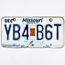 2014 United States Missouri Bluebird Passenger License Plate YB4 B6T - €12,11 EUR