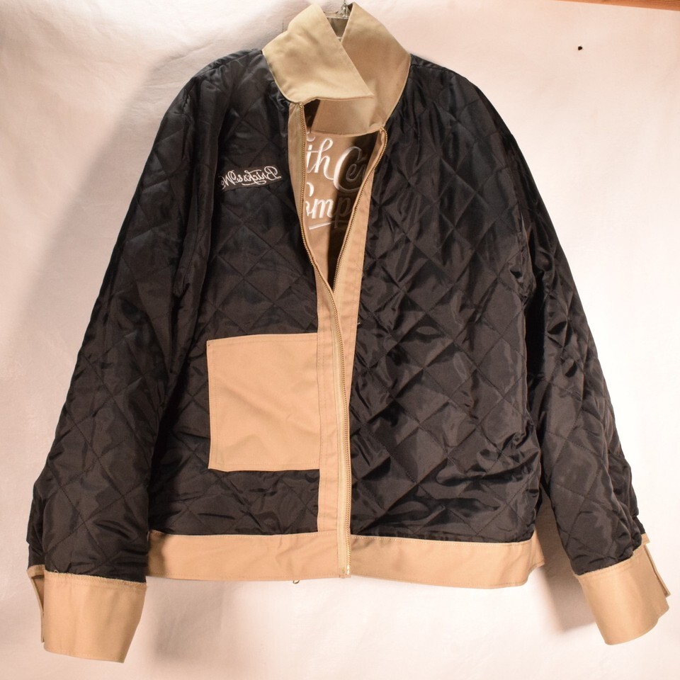 Bricks & Wood Mens Bomber Jacket Beige 2XL Item image 4
