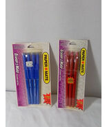 Vtg 1996 Paper Mate Erasermate Double Heart Pens Blue 1996 And Red 1997 - $24.75