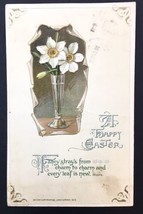 Antique A Happy Easter Greeting Card  Embossed John Winsch 1913 Posted 1919 - £14.15 GBP