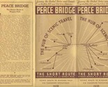 1938 Peace Bridge Brochure Short Route Buffalo New York to Detroit Michigan - $27.72