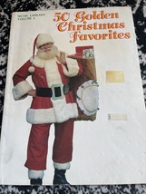 Vintage 1985 50 Golden Christmas Favorites Sheet Music Piano Vocal Organ... - $14.89