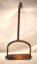 Primitive Hay Hook Wooden Handle Rustic Country Farm Tool Old Vintage De... - $26.72