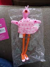 Plush Pink Flamingo Stuffed Animal Penny Priva  Ballerina Pink Tutu 10&quot; New - £3.94 GBP