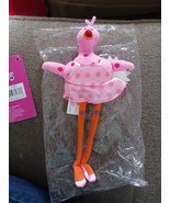 Plush Pink Flamingo Stuffed Animal Penny Priva  Ballerina Pink Tutu 10&quot; New - $94.24 MXN