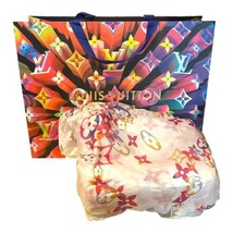 Louis Vuitton Empty Shopping Gift Bag Limited Edition Holiday Tissue Paper 23x18 - £110.90 GBP