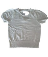 TREASURE &amp; BOND ~ SOLID IVORY EGRET ~ LGE (10/12) Short Sleeve Sweater Top - $445.14 MXN