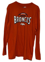 NFL Team Apparel Denver Broncos L/S Football Shirt  NWT  Mens SZ L 42/44 Orange - £16.54 GBP