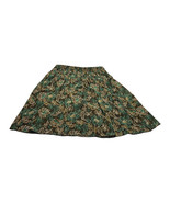 Liz Claiborne A-Line Skirt Women&#39;s 14 Green Floral Polyester Lined Lace ... - $24.91