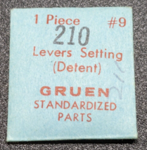 NOS Genuine GRUEN 210/211 Lever Setting (Detent) Part# 9 - $9.89