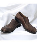 Sandro Men&#39;s Brown Leather Slip-On Loafers 9D Business Casual Dress Shoe... - $28.04