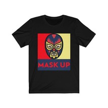 Mask Up Luchador Mexican Wrestling Tshirt, Unisex Jersey Short Sleeve Tee - £15.94 GBP