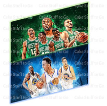 Golden State Warriors VS Boston Celtics Edible Cake Topper Decoration - £10.38 GBP