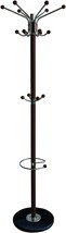 Home Basics Coat, Hat And Umbrella Rack Stand With Strong, Mahogany With Marble - £45.81 GBP