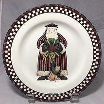 Debbie Mumm Santa&#39;s Spirit stoneware 8 1/4&quot; plate Oneida Sakura - £4.75 GBP